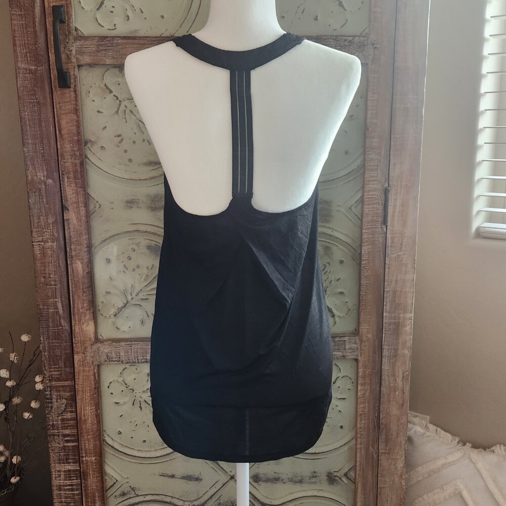 Athleta Power of She Incline Black T-Back Tank Top | Small